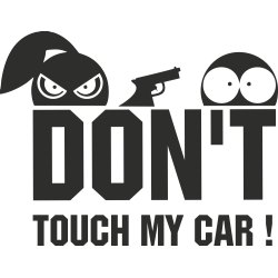 Sticker Humour Don't Touch 2