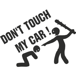 Sticker Humour Don't Touch 3