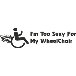 Sticker Handicapé Femme