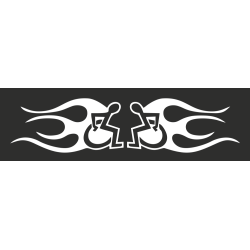 Sticker Handicapé Fire