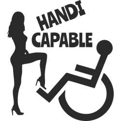 Sticker Handicapé Capable