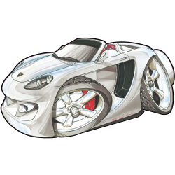 Autocollant 1233-Porsche-Carrera-GT