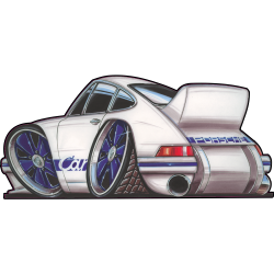 Autocollant 124-Porsche-Carrera