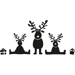 Sticker Noël Rennes Rigolos