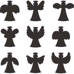 Sticker Kit Anges De Noël