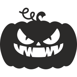 Sticker Citrouille Halloween 5