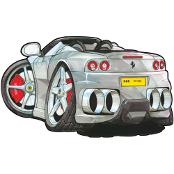 Autocollant 1434-Ferrari-360-spyder