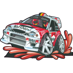 Autocollant 145-Toyota-Corolla-WRC
