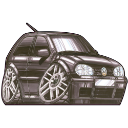 Autocollant 1534-Golf VR6