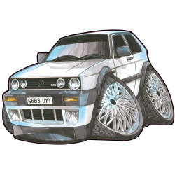 Autocollant 1556-Golf Gti