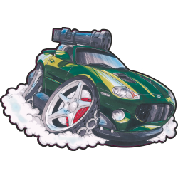 Autocollant 1596-bond jaguar XK8