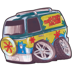 Autocollant 1606-scooby Van