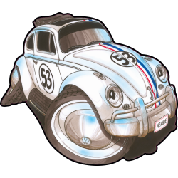 Autocollant 1608-Coccinelle