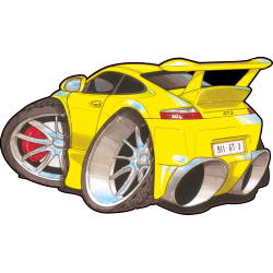 Autocollant 1609-Porsche-911-GT3