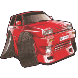 Autocollant 1631-Golf Rallye