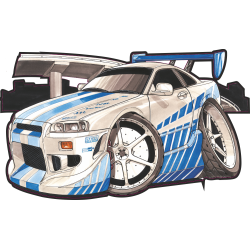 Autocollant 1685-2 Fast 2 Furious