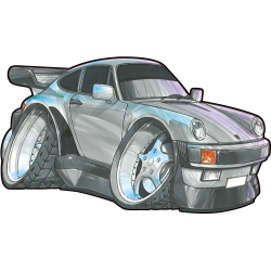 Autocollant 1748-Porsche-911