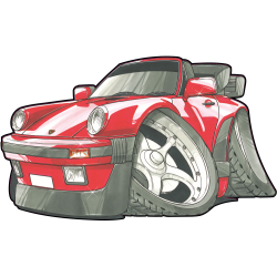 Autocollant 1753-Porsche-911