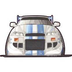 Autocollant 1785-Skyline 2 Fast 2 Furious