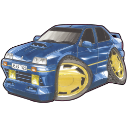 Autocollant 1803-Renault 19 Williams