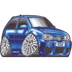 Autocollant 1847-Golf R32
