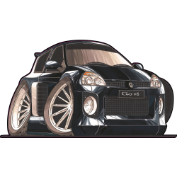 Autocollant 1995-Renault Clio 16v
