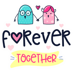 Autocollant Forever Together