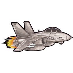 Autocollant 2085-F14 Tomcat TOPGUN