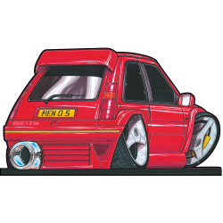 Autocollant 217-Renault GT Turbo