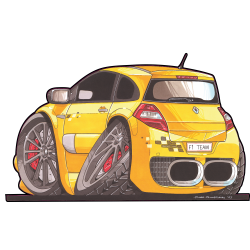Autocollant 2332-Renault Megane F1 Team
