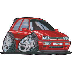 Autocollant 2457-Golf MKIII VR6