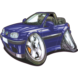 Autocollant 2478-Golf Cabrio