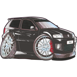 Autocollant 2500-Polo Black