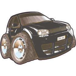 Autocollant 2518-Golf MK5