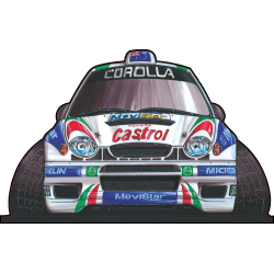 Autocollant 255-Toyota-WRC