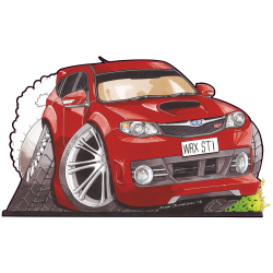 Autocollant 2568-Impreza WRX STI
