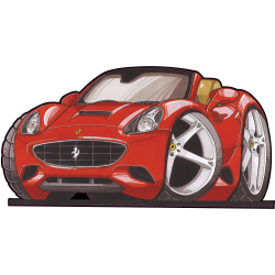 Autocollant 2573-Ferrari-California