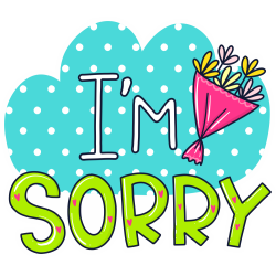 Autocollant I'm Sorry