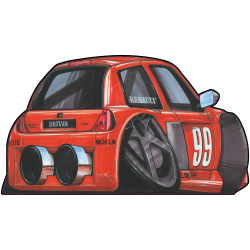 Autocollant 362-Renault Clio Racer