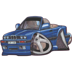 Autocollant 381-M3 E30 Cab