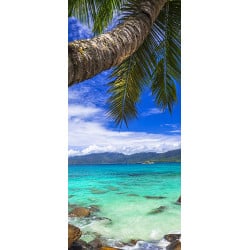 Sticker Porte Ile Tropicale
