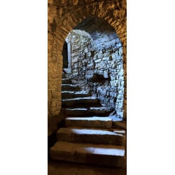 Sticker Porte Escalier En Trompe oeil 2