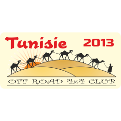 Autocollant 4x4 Off Road Tunisie 2013