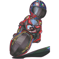 Autocollant 418-Aprilla-Goddard