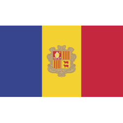 Autocollant Drapeau Andorre