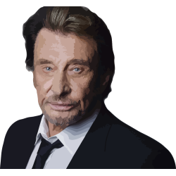 Autocollant Johnny Hallyday