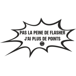 Sticker Humour Plus De Points