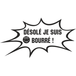 Sticker Humour Bourré