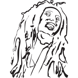 Stickers Bob Marley 4