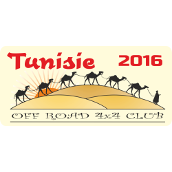 Autocollant 4x4 Off Road Tunisie 2016